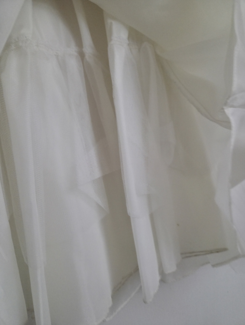 Ivory Tulle Flower Girl Dress with Pink Sash. First Communion Dress. Girl Dress. - Picture 7 of 11